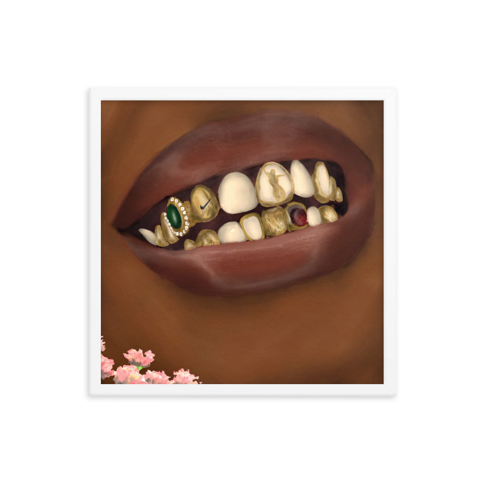 LIPS Framed poster