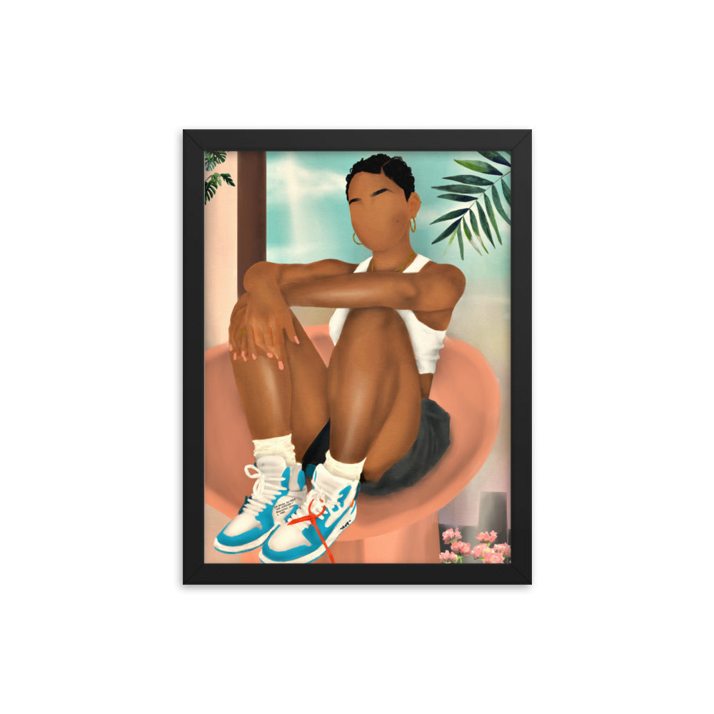 Laid Back Framed poster