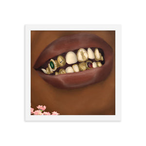 LIPS Framed poster