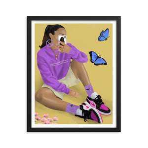 NIKE BUTTERFLY Framed poster (Inspired by @sallyssneakers)