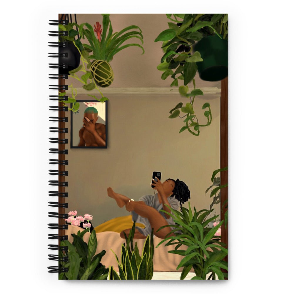 Plants Are Friends Spiral notebook - Aaronya Paints