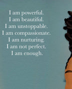 Self Love Affirmation Poster - Aaronya Paints