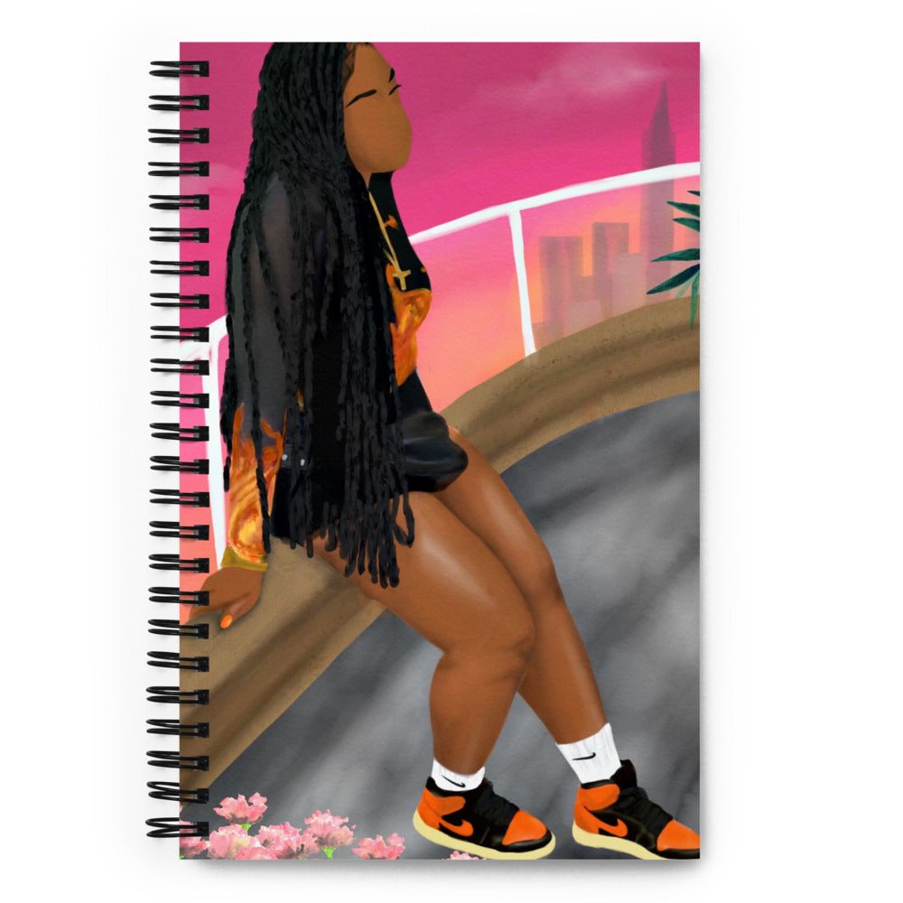 Summer In Harlem Spiral notebook - Aaronya Paints
